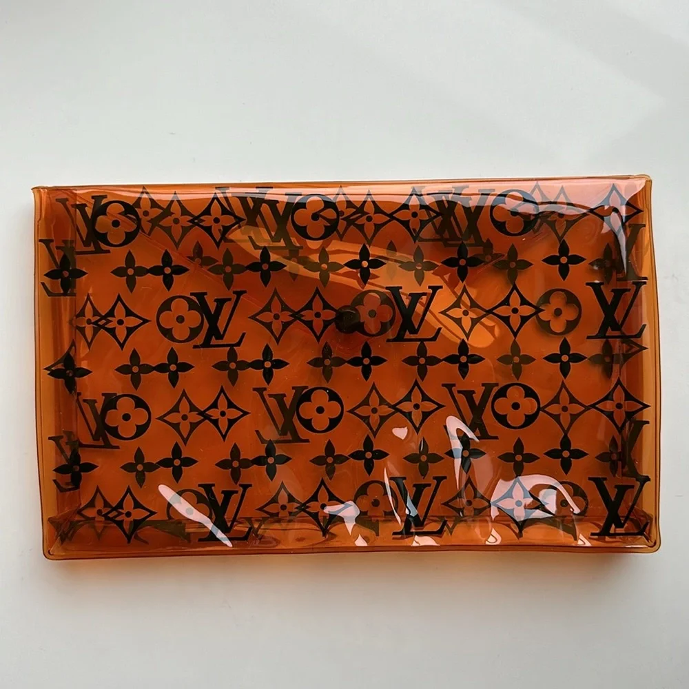 Authentic Louis Vuitton Monogram Clear Clutch Pouch